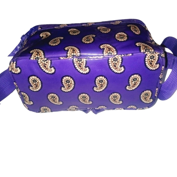 VERA BRADLEY Purple/Tan Paisley Print Insulated Food Storage/ Lunch Box/… - Picture 4 of 8